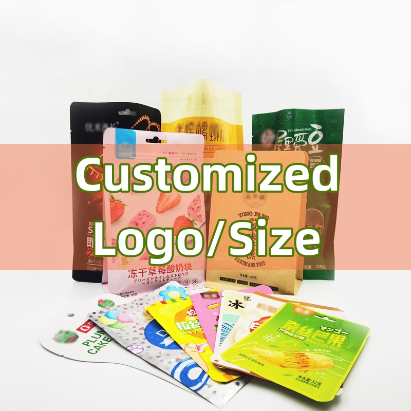Food Snacks Logos - TETP Food Bag Customized Size Logo