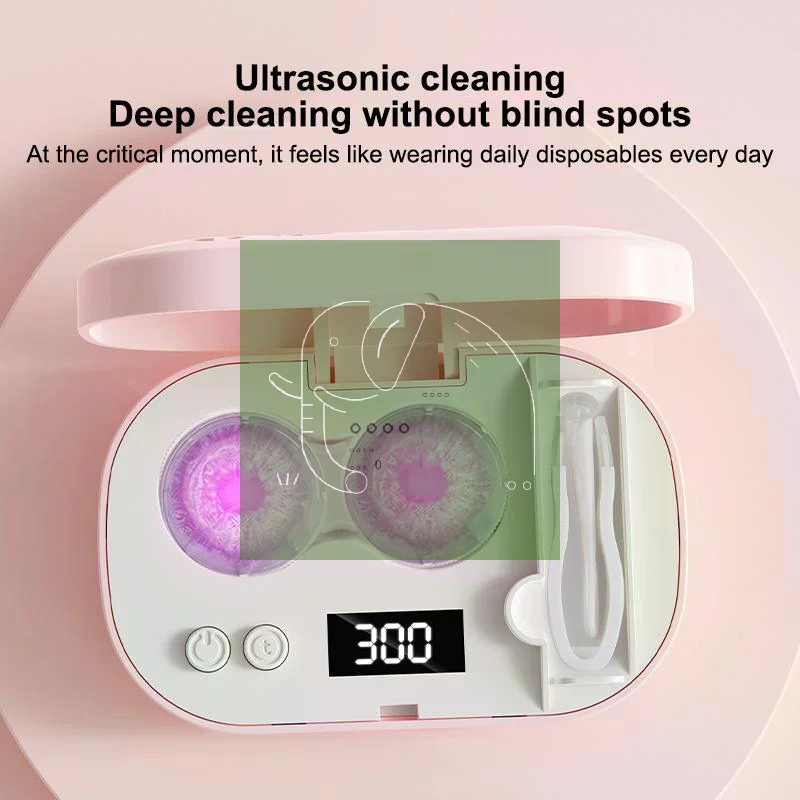 Protein Bar Box - Portable Contact Lenses Case Ultrasonic Cleaner