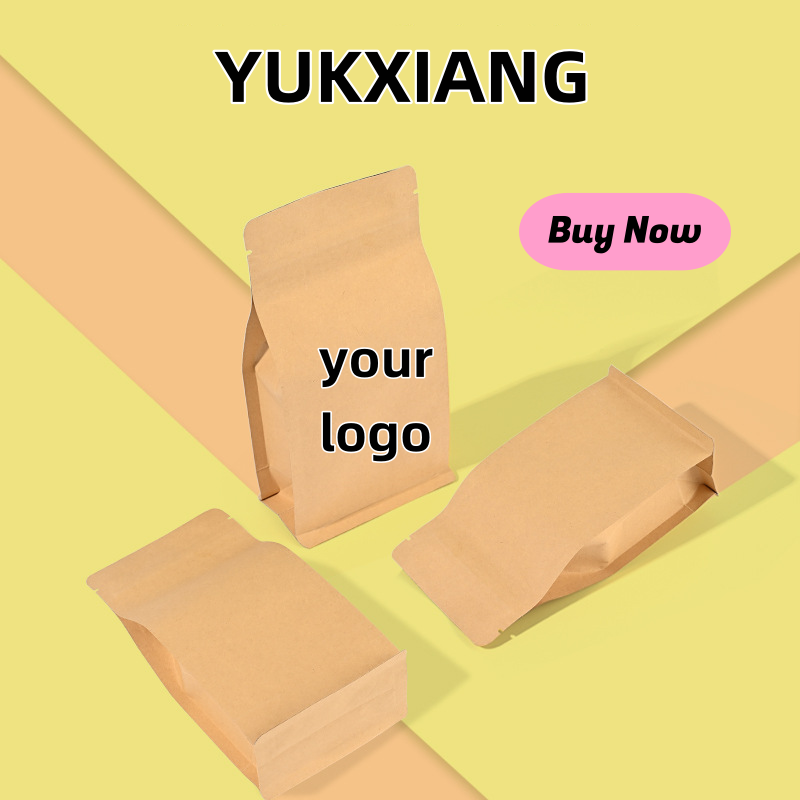 Food Snacks Logos - Custom Logo Kraft Paper Aluminum Foil
