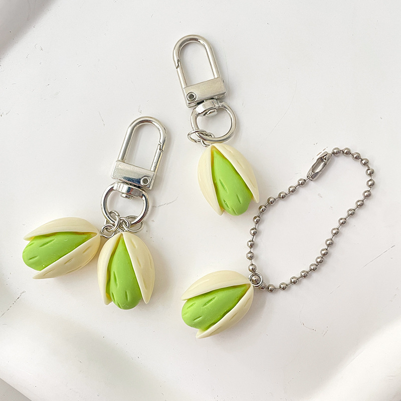 Food Zinc - Pistachio Keychain Creative Imitation Food Series