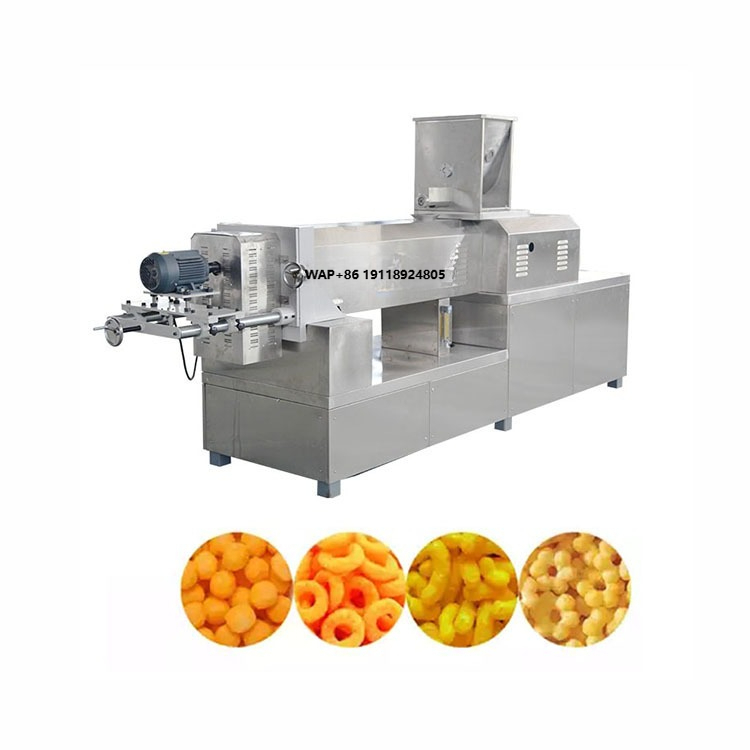 Food Snacks To Make - Puffed Corn Rice Snacks Food Extruder