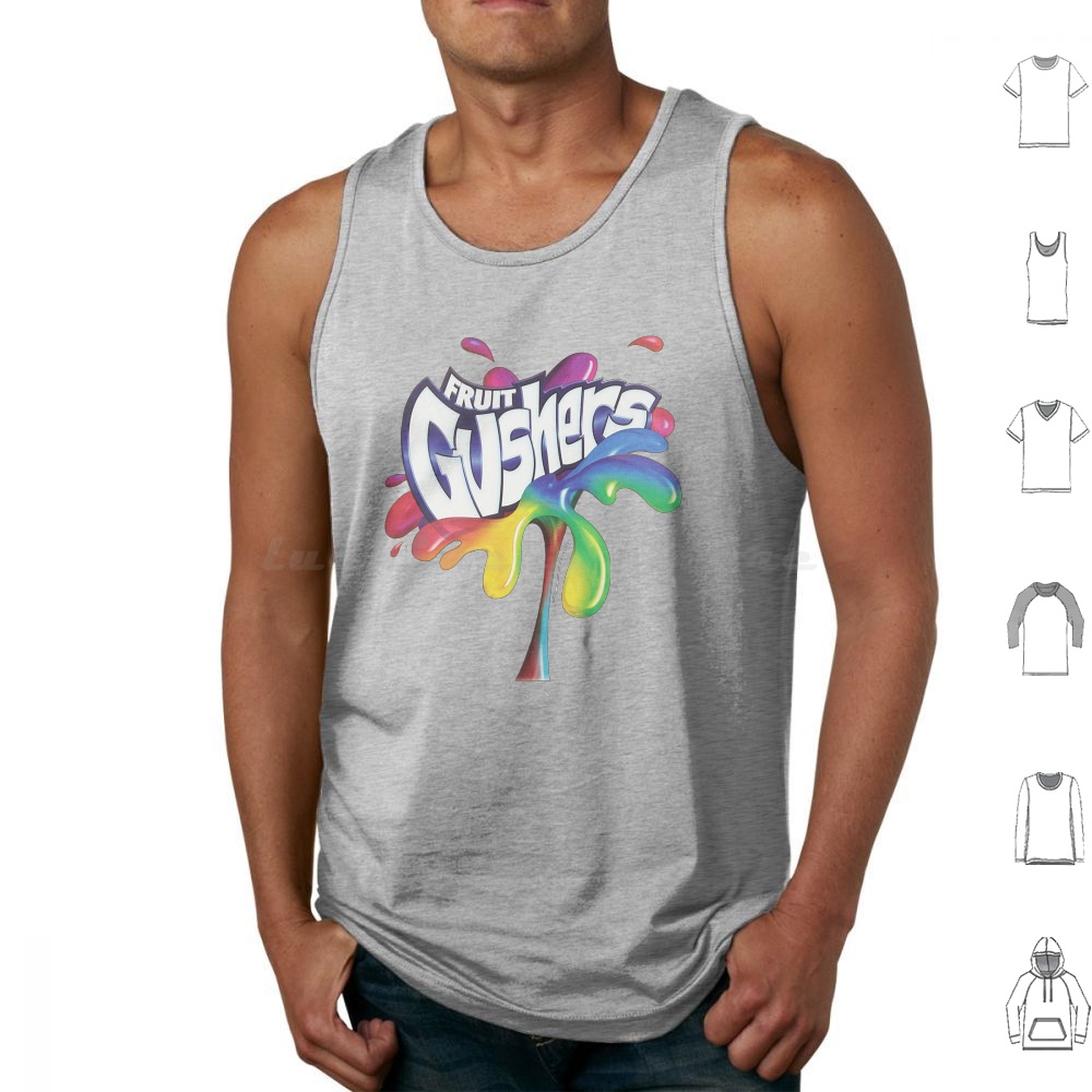 Food Snacks Logos - Fruit Gushers 90s Logo Tank Tops