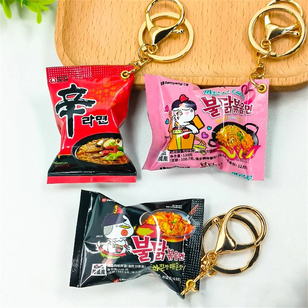 Spicy Food Snacks - Simulation Instant Noodles Keychain Snack Bag