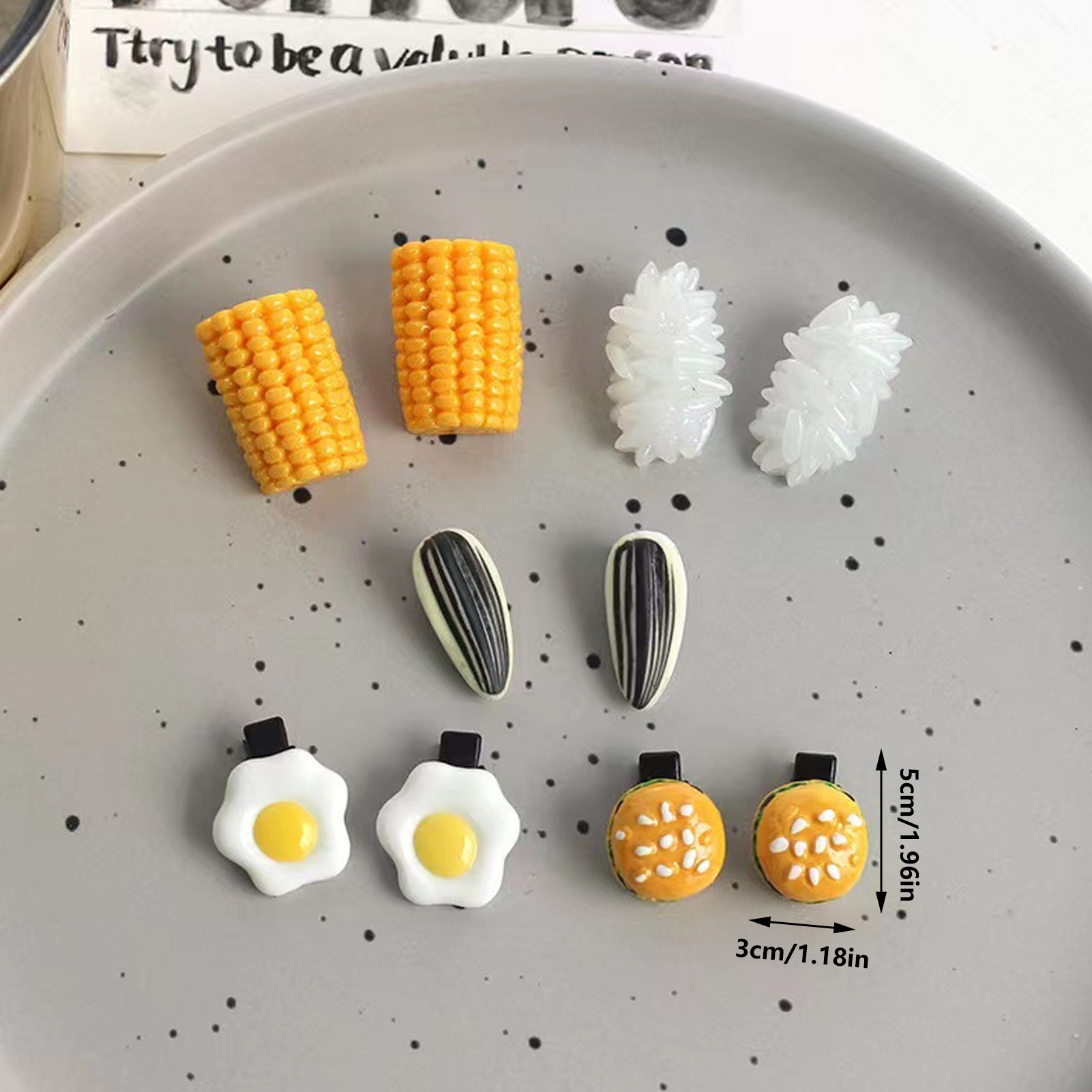Mini Food Hair Clips Set Reali - đánh giá và giá Food Snacks Wholesale