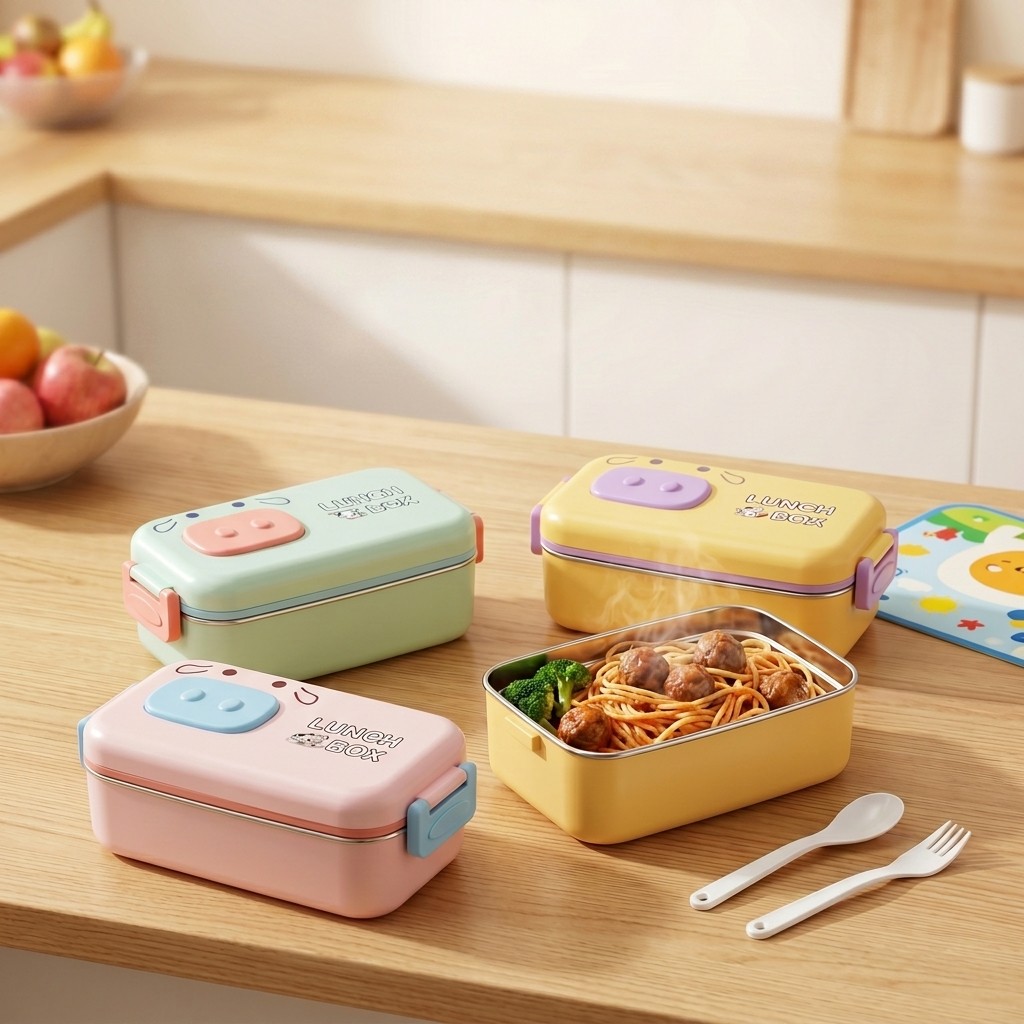 304 Stainless Steel Bento Box  - đánh giá và giá Food Snacks Wholesale