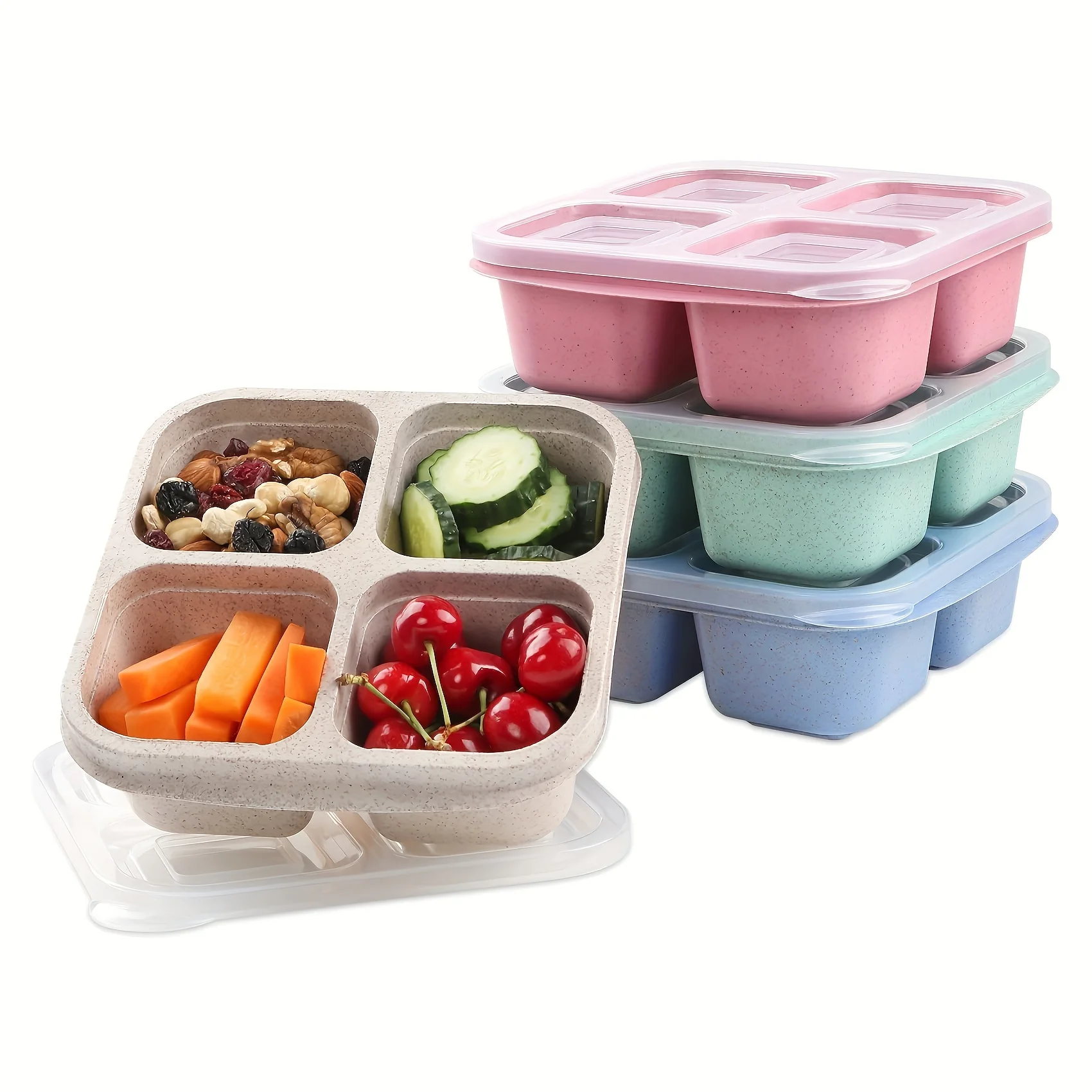 Snack Box with Four Transparen - đánh giá và giá Food Snacks Wholesale
