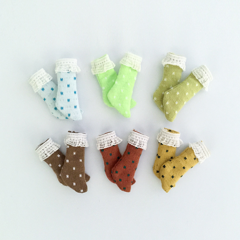 2 Đôi Ob11 Búp Bê Tất Kẹo Màu  - đánh giá và giá Spicy Food Snacks