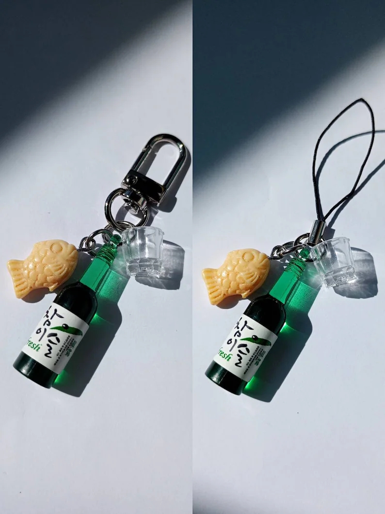 street food keychain Soju bott - đánh giá và giá Food Zinc