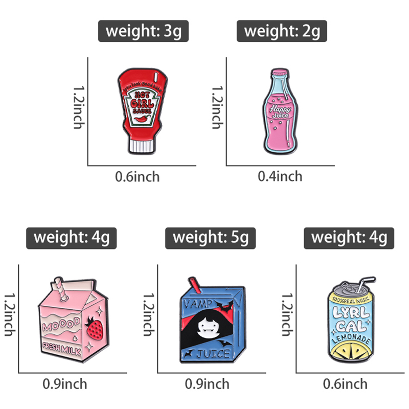 Delicious Food Enamel Pins Cus - đánh giá và giá Food Zinc