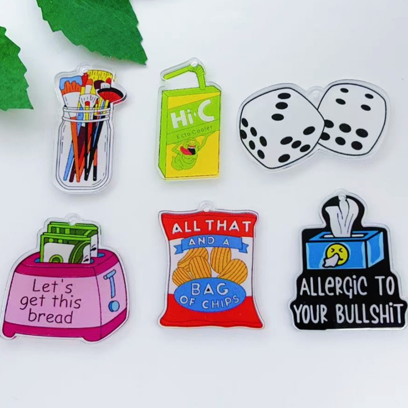 10 pieces of acrylic cartoon c - đánh giá và giá Food Snacks To Make