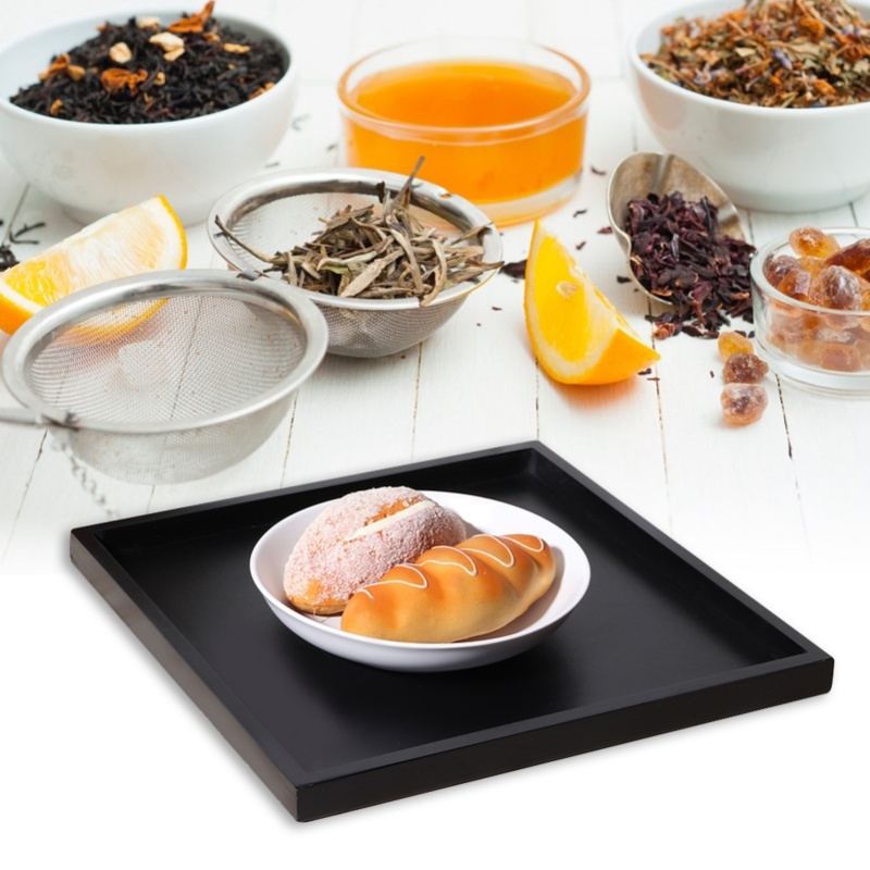 Square Wood Tea Coffee Snack F - đánh giá và giá Food Snacks Restaurant