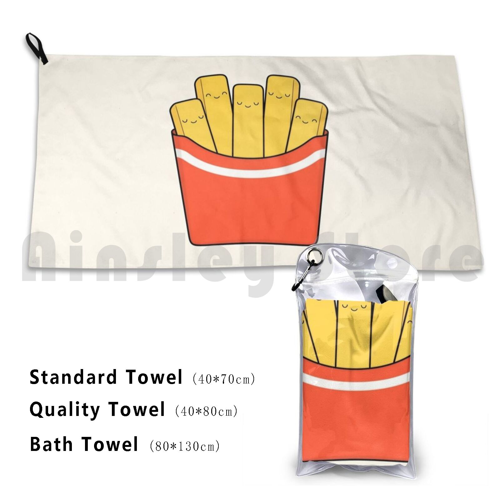 Best Fries Bath Towel Beach Cu - đánh giá và giá Yummy Food Snacks