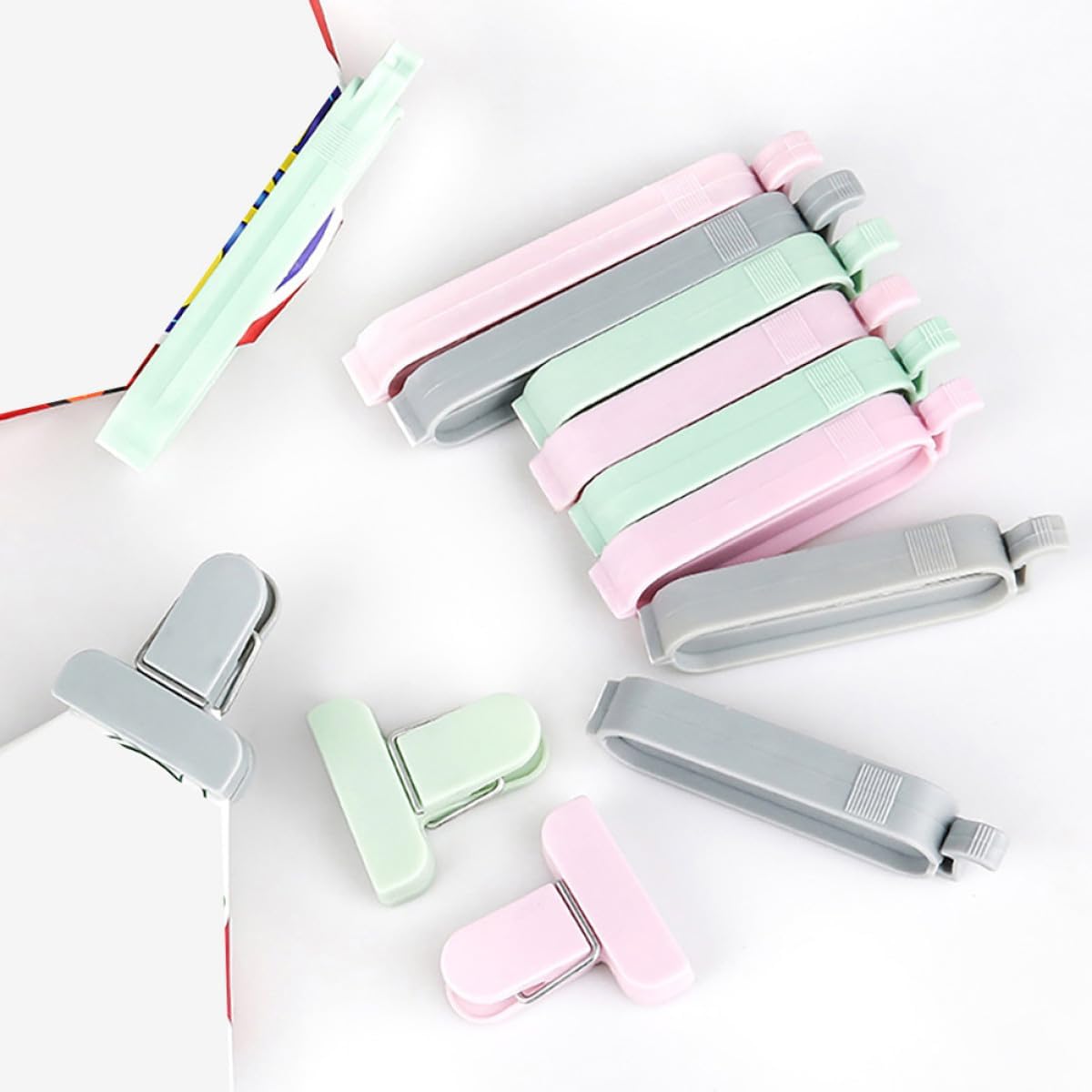 12pcs Mixed Color Plastic Seal - đánh giá và giá Food Snacks Wholesale