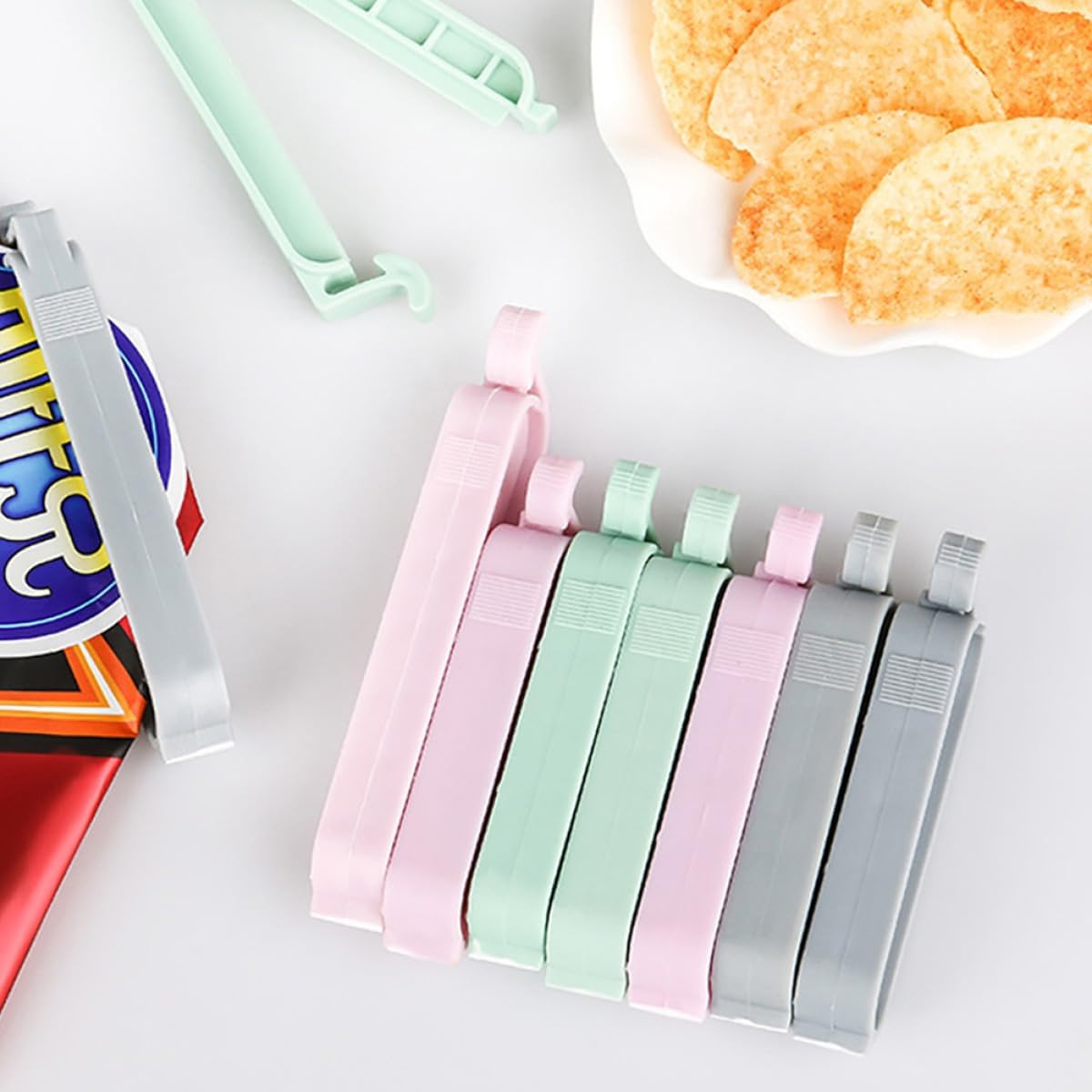 12pcs Mixed Color Plastic Seal - đánh giá và giá Food Snacks Wholesale
