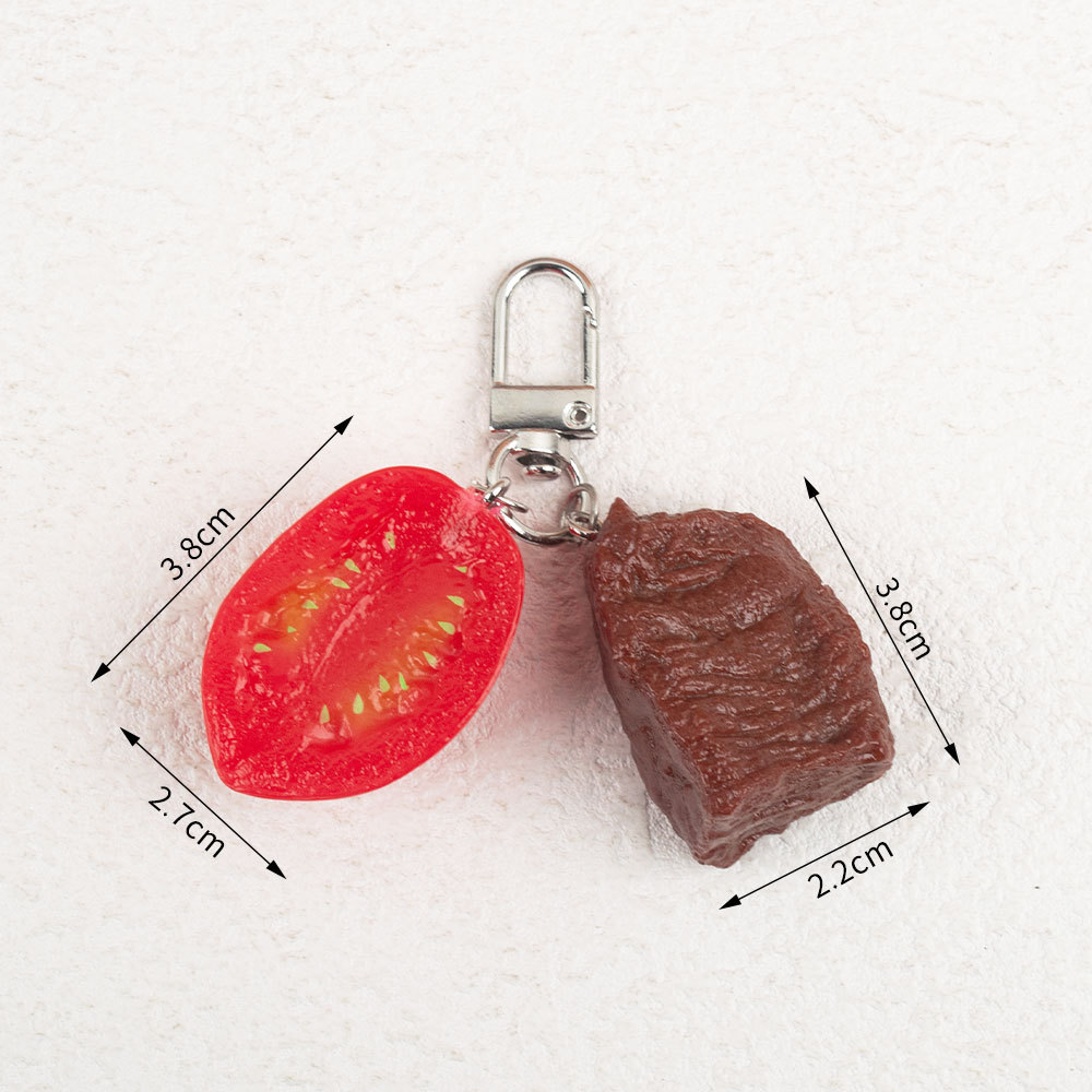 Simulated Food Keychain Fruits - đánh giá và giá Food Zinc