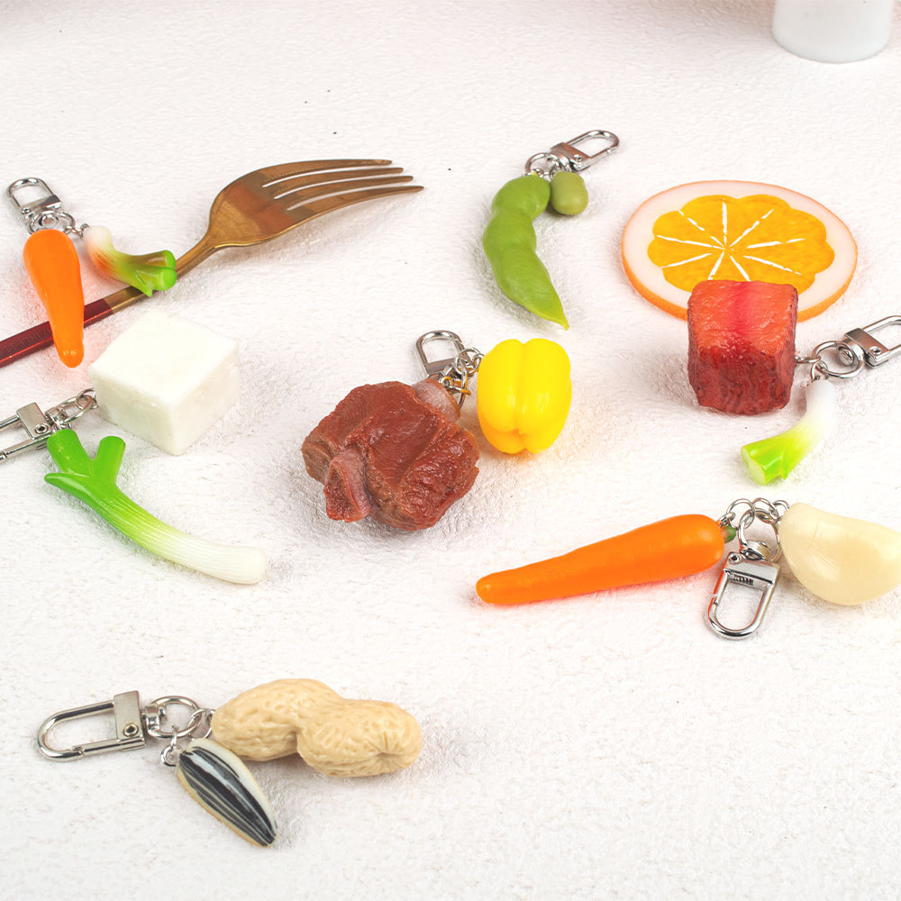 Simulated Food Keychain Fruits - đánh giá và giá Food Zinc