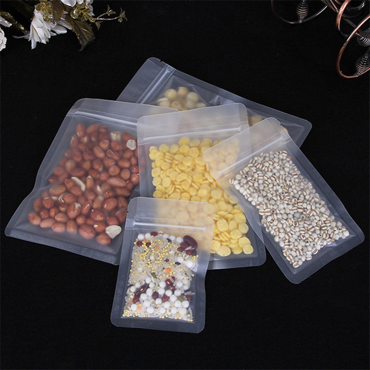 100 Chiếc Mờ Nhựa Khóa Zip Túi - đánh giá và giá Food Snacks Logos