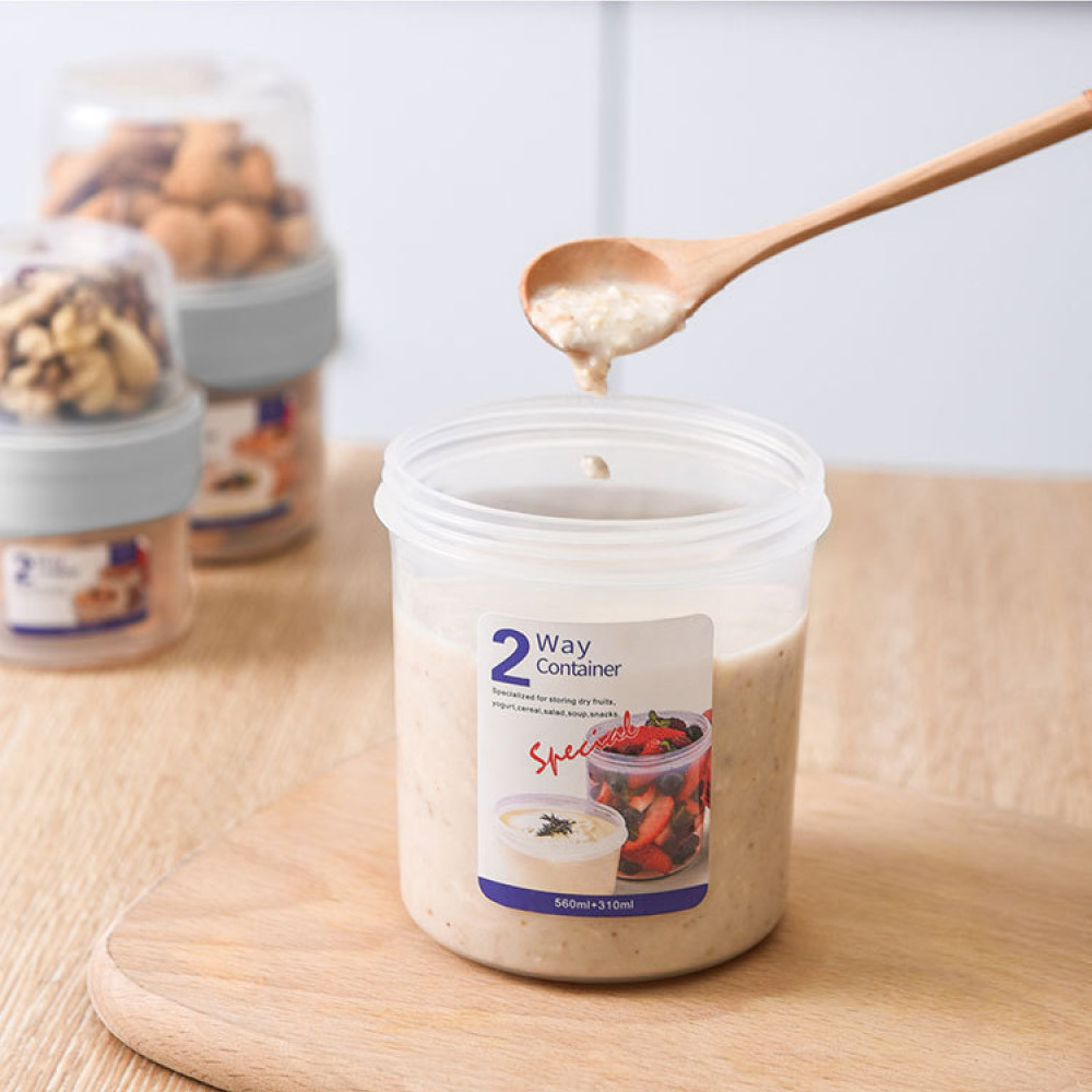 Double Layer Leakproof Food Ca - đánh giá và giá Baby Food Snacks Yogurt